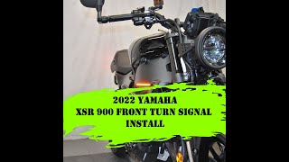 New Rage Cycles Installation Instructions 2022 Yamaha XSR 900 Front Turn Signals [upl. by Anirok]