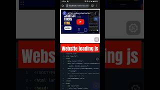 website loadingjs projectJavaScript project [upl. by Anivad]