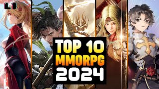 TOP 10 MOBILE MMORPG WORTH PLAYING  2024 [upl. by Ainsley]