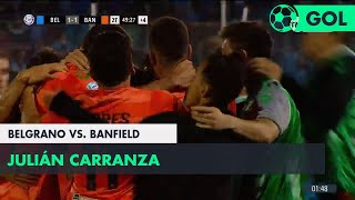 Julián Carranza 11 Belgrano vs Banfield  Fecha 9  Superliga Argentina 20182019 [upl. by Adekahs]