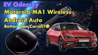 Kia EV6 amp others Motorola MA1 Wireless Android Auto review  Better than Carsifi🤔 [upl. by Stavro]