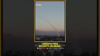 IsraelIran War Rockets Fired From Lebanon Intercepted By Israels Iron Dome [upl. by Idnyc]