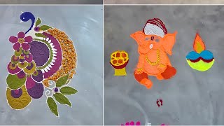 crhs  Rangoli Competition  Childrens Rise High School Tarwara diwalirangoli school [upl. by Home]