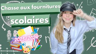 CHASSE AUX FOURNITURES SCOLAIRES 20232024  BACK TO SCHOOL  La rentrée [upl. by Annawot]