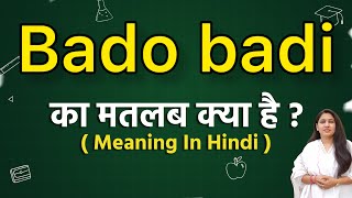 Bado badi song meaning in hindi  bado badi song ka matlab kya hota hai [upl. by Aiksas]