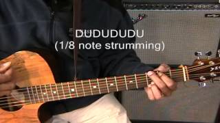 Otis Redding quotDock Of The Bayquot Style Strumming Patterns Tutorial  EricBlackmonGuitar [upl. by Schou]