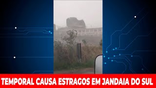 CHUVA E VENTO FORTE CAUSA ESTRAGOS NA CIDADE DE JANDAIA DO SUL [upl. by Esinnej]