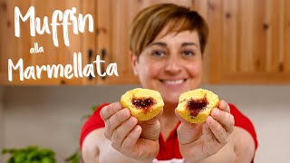 MUFFIN SEMPLICI ALLA MARMELLATA Ricetta Facile Senza Burro  Fatto in Casa da Benedetta [upl. by Beret]