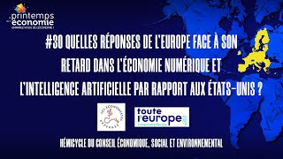 30 Quelles réponses de lEU face à son retard dans léconomie num et lIA par rapport aux USA [upl. by Arrec60]