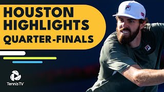 Opelka Meets Brouwer Fritz Isner amp Tiafoe In Action  Houston 2022 Highlights QuarterFinals [upl. by Macomber145]