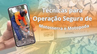 Como operar sua motosserra com segurança [upl. by Varney]