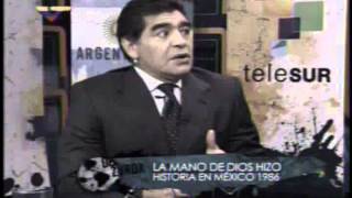 Maradona cuenta cómo metió el gol con la mano [upl. by Esidarap]