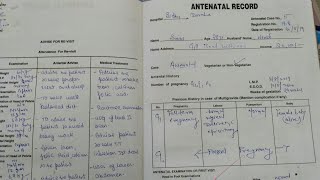 Case book kese bhare antenatal cases maternal nurisng [upl. by Adlai250]