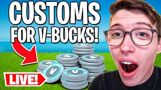 🔴LIVE  FORTNITE CUSTOMS WITH VIEWERS [upl. by Aitercul]