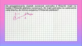 Proporcje w zadaniach tekstowych klasa 6 i 7 zadanie1 [upl. by Ellerred813]