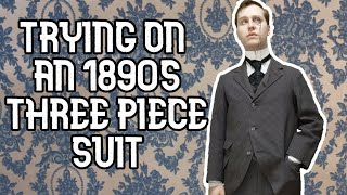 Trying on a Victorian 1890s Suit Unboxing [upl. by Biegel]