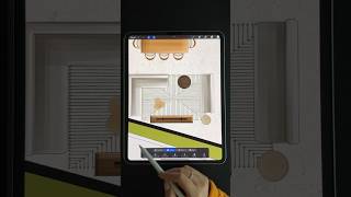 3D Floor Plan 3d 3dfloorplan floorplan ipad ipadpro apple procreate 3dvisualization home [upl. by Ecidnak]
