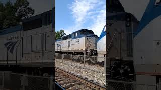 Amtrak Dash 8 514 trails on Amtrak Auto Train 52 [upl. by Ytrebil]