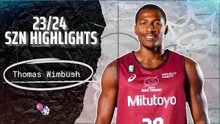 Thomas Wimbush Highlights 202324  Japan B1 League  Kawasaki BT [upl. by Occir467]