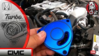 973  HONDA CIVIC 15T INSTALACION VALVULA ALIVIO AL TURBO [upl. by Muiram]