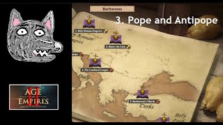 AoE2 DE Campaigns  Barbarossa  3 Pope and Antipope [upl. by Blas171]