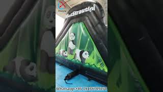 Inflatable Obstacle Courses Panda Jumping Castle Playground [upl. by Ynahirb]