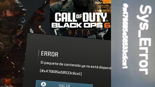 SysError BlackOps6 Solución x7f4d76965e5533c6e1 ó 0x7f4d76965e5533c6e1 Call of Duty BlackOps 6 [upl. by Gothard]