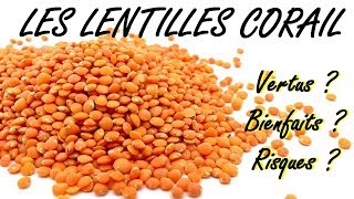 LES LENTILLES CORAIL  VERTUS  BIENFAITS  RISQUES [upl. by Josephson]