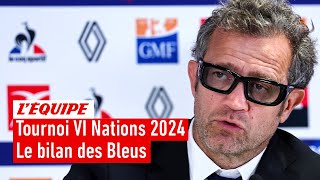 Tournoi Six Nations 2024  Fabien Galthié dresse le bilan du XV de France [upl. by Anirak]