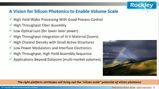 Andrew Rickman Silicon Photonics Bigger is Better [upl. by Alburga]