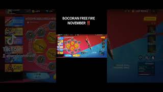 BOCORAN FREE FIRE NOVEMBER 2024FREE FIRE [upl. by Akihc450]