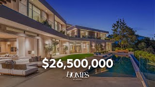 Inside This 30000000 Ultra Modern Mansion in Brentwood CA [upl. by Ardnekahs]