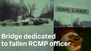 Dedicating bridge to RCMP officer killed during a 1978 crime spree [upl. by Acimaj463]