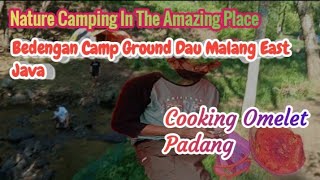 Enjoy Nature Tourism in The Amazing PlacesBedengan Camp Ground Malang  Cooking Omelet PadangASMR [upl. by Anoniw]