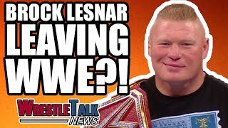 Brock Lesnar LEAVING WWE Teased  WrestleTalk News Feb 2018 [upl. by Jamila]