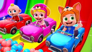 Baby Learn Colors With Car and Surprise Soccer Ball Flying Toy Cars ✨ Learn Colors for Children [upl. by Dorrehs441]