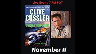 Graham Brown discusses Clive Cussler Desolation Code [upl. by Novehs]