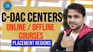 CDAC Centers and Online Offline Courses  CDAC Counselling  Placement Regions [upl. by Eyahs898]