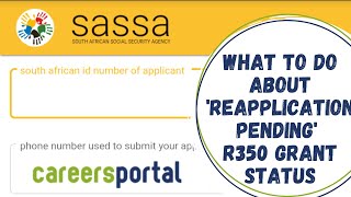 What To Do About Reapplication Pending R350 Grant Status  Careers Portal [upl. by Ynnohj368]