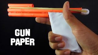 Como Hacer Una Pistola De Papel Que Dispara│ARMAS CASERAS│How To Make Paper Gun [upl. by Ellatnahc347]