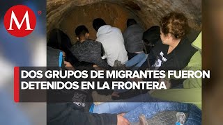 La patrullas fronterizas detienen a 70 migrantes [upl. by Ynaffit]