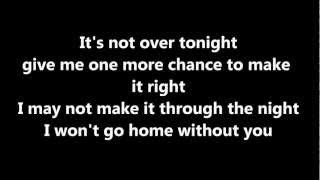 Wont go home without you Acoustic Lyrics  Maroon 5 [upl. by Swann396]