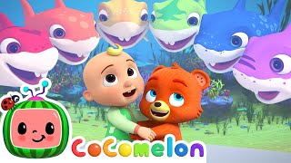 Baby Shark Color Song  CoComelon Animal Time  Animals for Kids [upl. by Welles]