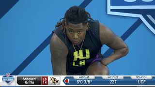 Shaquem Griffin runs UNBELIEVABLE 438 40 NFL Combine [upl. by Afirahs]