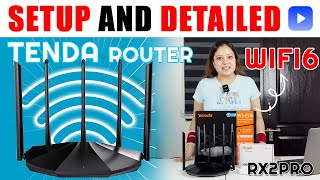 Tenda RX2 Pro Dual Band Gigabit Wifi6 Router setup Affordable WIFI 6 router [upl. by Joellyn]