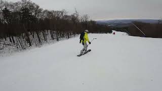 Mount Tremblant Christmas 2023 Tremblant LAlgonquin Run [upl. by Hnahc386]