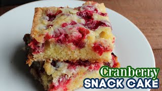 Cranberry Snack Cake [upl. by Einyaj208]