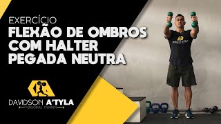 Flexão de ombros com halter pegada neutra [upl. by Lorre235]