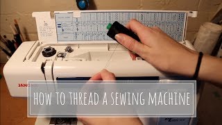 How To Thread A Sewing Machine  Janome MyExcel 18W [upl. by Dyob]