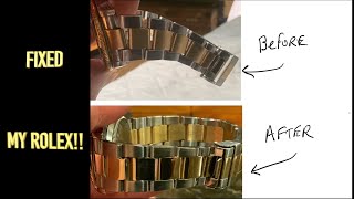 Rolex Submariner Bracelet Stretch Repaired [upl. by Llennahc]